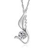 Colgante de alas de ángel Corea del Sur elegante moda ocho corazones y ocho flechas collar colgante de collar femenino fabricante entrega de una sola pieza