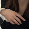 Nuevo Anillo Personalizado Irregular de Capullo de Flor Estilo Coreano para Mujer, Anillo Abierto de Vid de Ágata Moda Retro, Anillo para Dedo Índice