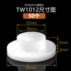 Arruela de nylon tipo T, arruela de plástico para parafuso, grânulo isolante em forma de T, bucha escalonada côncava-convexa, M2, M4, M6, M8, M10, M12
