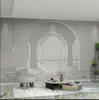 Extensão visual de arco 3D papel de parede mural de estúdio de transmissão ao vivo para roupas quarto sala de estar parede de fundo de espaço papel de parede