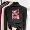 Ropa interior para niña Otoño/Invierno Nuevo Estilo para Niños Medianos y Grandes Ropa Interior Casual Cuello Medio Alto Fruncido Cálido Top de Polar Alemán con Estilo