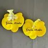 Cabeça de Flor de Orquídea Phalaenopsis Artificial, Textura de Película Impressa em 3D, Buquê Exquisito para Decoração de Casamento e Lembrança