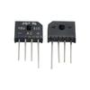 Puente rectificador KBU808 KBU810 Puente rectificador de silicio 8A pata redonda puente plano 800V 1000V fila gruesa Puente RS
