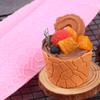 Molde de almohadilla con textura de borde de corteza grande, molde de arcilla de chocolate para hornear, molde de silicona para pastel de fondant