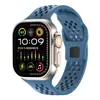 Outlet de Fábrica Adequado para Furo de Pulseira Apple Pulseira de Silicone com Malha Respirável Fivela Invertida Pulseira Monocromática para iwatch