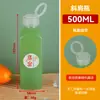 Fabricante de Botellas de Plástico 350-1000ml Botella Desechable para Bebidas de PET Cuadrada Transparente Botella para Té de Leche Jugo con Tapa