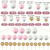 Nuevas Bolas Decorativas para Pastel de 108 Colores Mixtos Transfronterizas, Bolas Doradas, Bolas Plateadas, Bolas de Colores, Accesorios y Adornos para Pasteles de Cumpleaños
