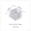 DIY Gotas de Cristal Geométricas Irregulares Colgante Trébol de Cuatro Hojas Estéreo Corazón Redondo Etiqueta Colgante Molde Venta al por Mayor