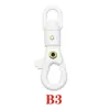 Hebilla de gancho giratoria de 360 grados de plástico de colores, ideal para llaveros, equipaje, mochilas y otros accesorios.
