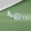 Nuevos pendientes de flor de primavera para mujer, estilo coreano simple de alta calidad, pendientes para estudiante, elegantes, combinan con todo, pequeños tachuelas para oreja, piercing