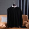 Suéter de lana nueva con cuello en V redondo para otoño e invierno, suéter holgado de color sólido con interior de talla grande, suéter informal, camisa base