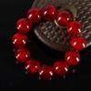 Pulsera de Ágata Roja Imitación de Alta Calidad, Granate, Ámbar de Cera de Abeja, Artesanía del Tíbet, Popular en Línea, Hecho a Mano