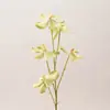Ornamento de Arranjo de Flores para Casa 5 Cabeças Orquídea Vanda Orquídea Phalaenopsis Flor Artificial Flor de Seda Flor Falsa Planta Verde Hall de Entrada Arranjo de Flores de Chão
