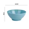 Tazón de sopa de plástico PP para el hogar, tazón para fideos instantáneos, tazón de plástico de color sólido para el desayuno, juego de vajilla, tazón para frutas y alimentos, venta al por mayor del fabricante