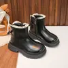 Botines de moda estilo británico para niñas con cordones tipo Martin, nueva colección otoño/invierno 2026, botines de tobillo de princesa con lazo para niños, botines de cuero de moda