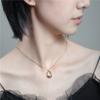 Cadena de Cuello Estilo INS Simple Elegante Combinable para Viajeros Acero de Titanio Moderno Tiempo Diseño de Lujo Ligero Accesorios Combinables