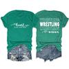 Camiseta Base de Manga Corta con Cuello Redondo para Mujer, Estilo Casual Europeo y Americano, Versátil, para Lucha Libre, Mamá, Amazon Transfronterizo