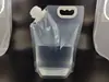 Bolsa de Plástico Transparente Auto-Soportante con Boquilla para Líquidos de Gran Capacidad para Exteriores, Bolsa Sellada para Granos y Cereales, Bolsa de Almacenamiento Transparente al por Mayor