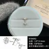 Brincos de Aço Titânio 316L com Pingente de Estrela de Quatro Pontas, Tarraxas de Orelha Fashion de Nicho de Alta Qualidade com Rosca Externa para Piercing