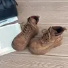 Botas Martin de Algodão Forradas para Mulheres, Estilo Novo Outono/Inverno 2026, Sola Grossa, Aumenta a Altura, Botas Curtas, Cadarço Fashion, Botas de Trabalho, Botas Versáteis de Algodão