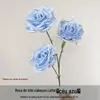 Flor de Casamento Azul Celeste Flor Artificial Atacado Buquê Azul Claro Decoração Salão de Casamento Flor Base Guia de Passarela Palco Flor Artificial