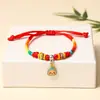 2026 Ano do Cavalo Festival do Barco-Dragão Novo Corda Colorida Rosto Sorridente Zongzi Pulseira Tecendo para Adultos e Crianças Atacado