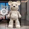 Padrão de Couro Urso Violento Ornamento de Chão Áudio Bluetooth Gabinete de TV Mesa Lateral de Sofá Presente de Inauguração Decoração de Casa