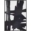 Pintura de Parede Artística Abstrata Simples Preto e Branco Tamanho Grande Fundo de Sofá Preto e Branco Cinza Pintura de Chão Pintura Decorativa Atmosférica de Luxo Leve