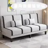 Sofá cama plegable para sala de estar, doble propósito para dos o tres personas, multifuncional, simple, adecuado para apartamentos de alquiler, dormitorio, sala de estar de persona perezosa, tapicería de tela