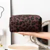 Bolsa de Cosméticos con Estampado de Leopardo de Venta Caliente Europea y Americana para Mujer, Bolsa de Almacenamiento de Viaje Portátil, Bolso de Mano con Textura Personalizada Transfronterizo, Neceser