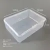 Caja Transparente Vacía de PP con Tapa Caja de Plástico Caja para Exhibición de Muestras Caja para Ferretería Joyería Gadget Caja para Tornillos y Piezas