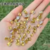 Acessórios de Nail Art Bola de Diamante Empilhada Dourada Outono e Inverno Diamante Empilhado Acabado Diamante de Nail Art de Alta Qualidade Quadrado Gordo Octogonal Branqueamento Diamante de Nail Art Diamante