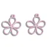 Accesorios para Joyería DIY Transfronterizos al por Mayor Colgantes de Flor Hueca Coloridos Collares Pulseras Aretes Colgantes Materiales Hechos a Mano