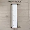 Soporte de Exhibición Magnético de Páginas Abatibles A4 10 Páginas Soporte de Documentos para Montar en Pared Carpeta para Hoja de Instrucciones de Operación de Taller Bolsa Insertable Transparente