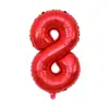 Globos Digitales de 32 pulgadas Empacados Individualmente, Decoraciones de Cumpleaños Versión Americana, Globos Decorativos Flotantes de Papel de Aluminio con Helio