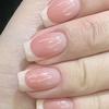 Armadura para Llevar en la Mano Blanco Leche Francés Puro Querer Extraíble Simple Ins Arte de Uñas Blanco Luz de Lujo Parche de Uñas para Estudiante