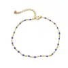 Colar Coração de Pêssego Aço Inoxidável Gotejamento de Óleo Transfronteiriço Corrente de Aço Inoxidável Pingente Cor Atacado Colar Feminino Azul Claro
