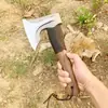 GB Oso Gruñón Amigo Fix Hacha de Guerra Camping Hacha de Mano Portátil de Campo Aire Libre Táctico Camping Plano Cortar Hueso