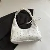 Nova Bolsa Transversal de Ombro com Design de Nicho Primavera 2026 Bolsa Feminina Bolsa de Ombro Plissada Grande Capacidade Bolsa de Tecido Feminina para o Trabalho