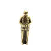 Pingente de retrato sólido de latão ornamentos de cobre chaveiro para interior de carro pingente de cabaça de cobre coleção de souvenirs antigos