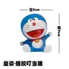 Hola KT decoración de pastel de cumpleaños de gato Doraemon jingle gato adornos de dibujos animados sacude la cabeza Tarjeta de Belleza