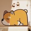 Tapete de piso de panda de dibujos animados lindo con forma especial para baño, baño, barro de diatomeas, muy absorbente, antideslizante, tapete para puerta de inodoro