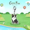 Gatinhos e Cachorros Fofos de Desenho Animado Pingente de Acrílico DIY Boneca Chaveiro de Animal Acessórios para Zíper de Bolsa Roupas