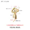 Plata de Ley S925 Estilo Chino Nube Auspiciosa Chapado en Oro de 18K Clip Accesorio Colgante Buddha Pixiu Accesorio para Collar DIY