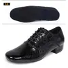 Sapatos de Dança Moderna Masculinos Couro Ultra-fibra Padrão Pedra Sapatos de Prática Sapatos de Dança Latina para Adultos Sapatos de Quadrilha Sapatos de Prática
