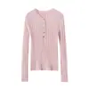 Nuevo suéter de punto fino 100% cachemira para otoño e invierno para mujer, cuello redondo, estilo coreano, corte ajustado, top elegante