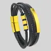 Pulseiras Tecidas Masculinas e Femininas Europeias e Americanas, Personalizadas e Versáteis, Pulseiras de Couro Casuais e de Luxo, Fornecedor de E-commerce de Comércio Exterior Transfronteiriço