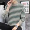 Início Outono e Inverno Malha Meia-gola alta Gold Sable All-match Sweater para Homens