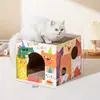 Rascador para Gatos en Forma de Tazón Nido para Gatos Extra Grande Cuenca Rascadora para Gatos Papel Corrugado Tablero para Uñas de Gato Redondo Juguetes y Suministros para Gatos al Por Mayor