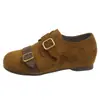 Sapatos Birkenstock Retro de Camurça com Elevação Interna para Mulheres Outono 2026 Novos Versáteis com Fivela Sapatos Femininos para o Trabalho Flats Mary Jane